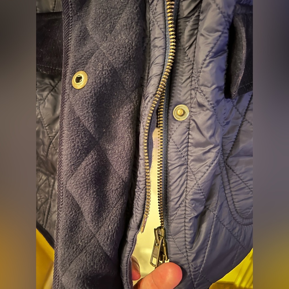 Talbots Women's Quilted Riding Jacket Blue 2X - Picture 10 of 16